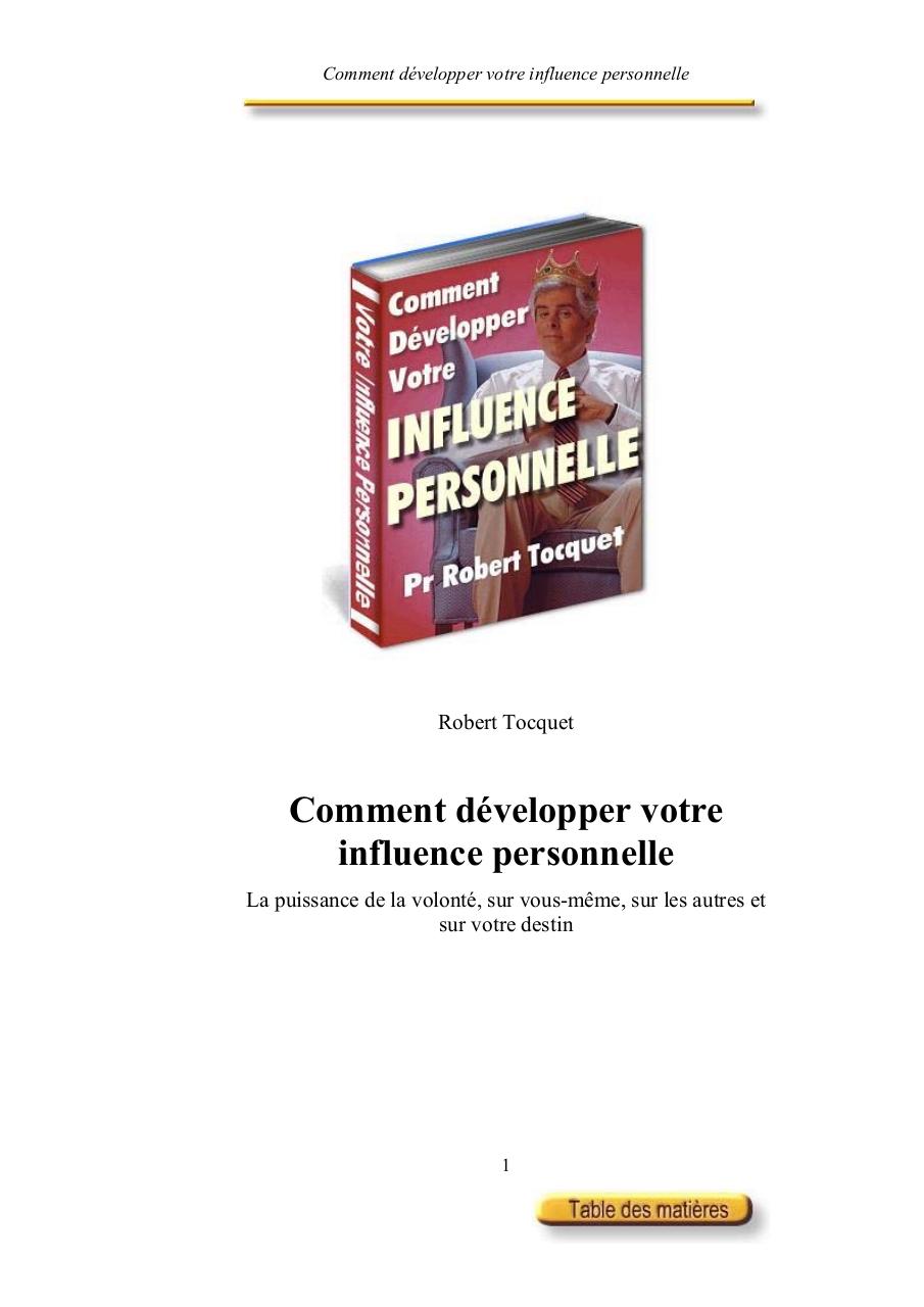 Comment developper votre influence personnelle